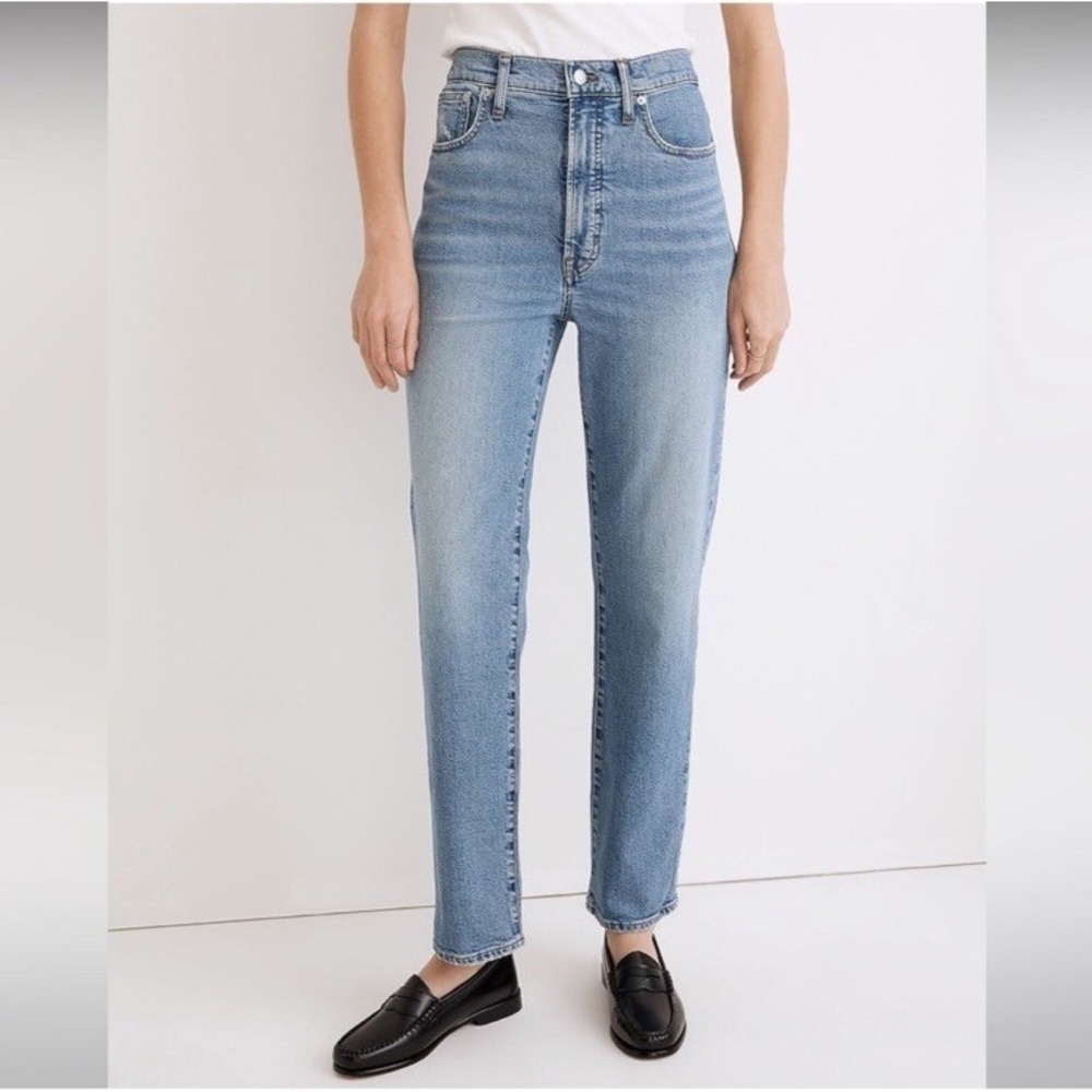 Madewell The Perfect Vintage Straight Crop Jeans Womens 18W Montville Wash NE057
